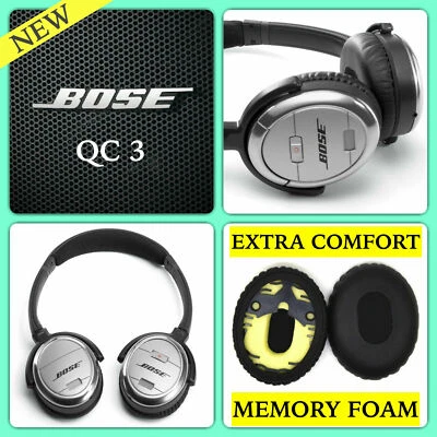 Fundas de cojín para almohadillas para Bose QuietComfort? Auriculares 3 QC3 y On-Ear OE Foto 1 de 4