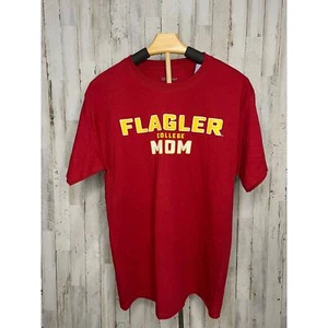 NWT Champion Women's Flagler College Mom T-Shirt Red Size Medium Casual Crew - Picture 1 of 4