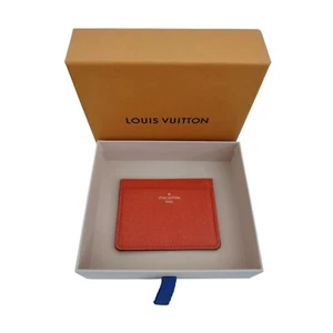 Louis Vuitton Double Card Holder Geldbörse Orange Leder - Original inkl. Box - Bild 1 von 9