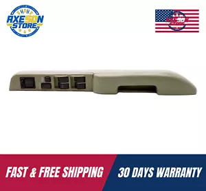 Toyota 4Runner 1990-1995 bronceado panel puerta delantera izquierda reposabrazos con interruptor OEM - Imagen 1 de 7