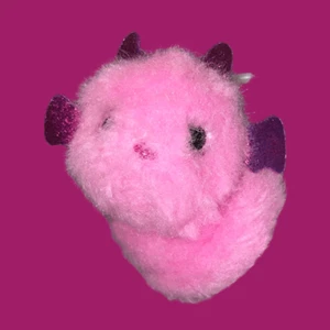 Pomsies Speckles tragbares interaktives Plüschtier rosa mit lila 2-4 Zoll - Bild 1 von 4