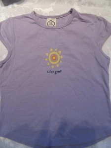 Nuovo senza etichette! MAGLIETTA CLASSIC LIFE IS GOOD GIRLS S/S ZUCCHERO.."SOLE CELESTE" (S 6-8) - Foto 1 di 2