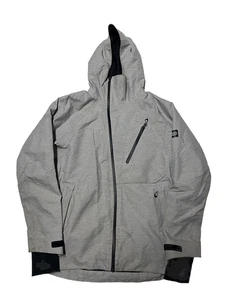 686 GLCR Project Snowboard Ski Jacket Mens Small Gray Waterproof Thermal Lined - Picture 1 of 6