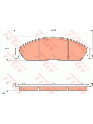 TRW Brake Pads fits Ford Falcon 4.0 FG i (GDB7633) - image 1 of 4