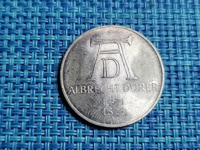 🇩🇪 West Germany 5 mark 1971 "D"  Durer   0.625 KM-129  Silver Coin 050225-4 - Image 1 of 2