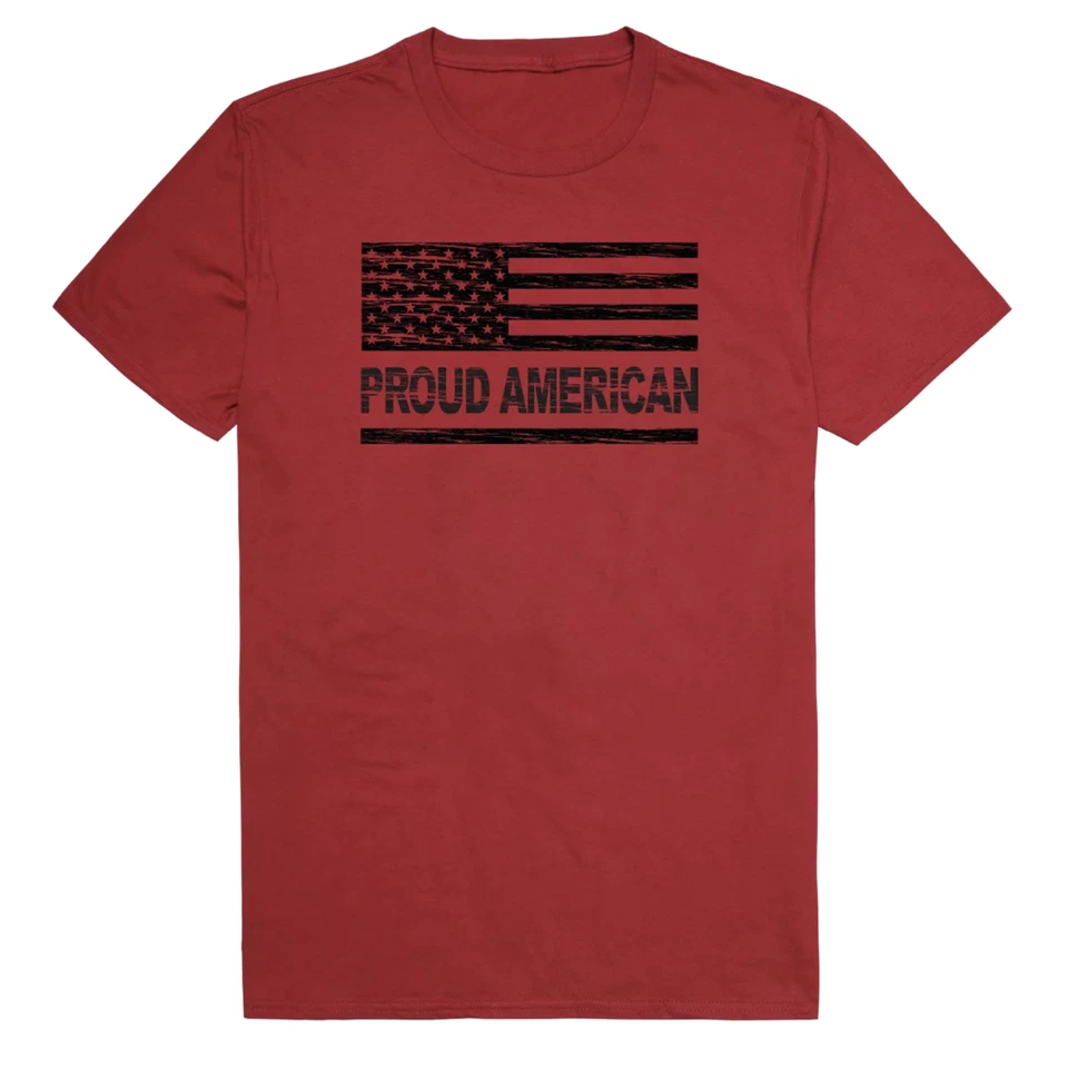 Patriotic Proud American T Shirt – USA Flag Graphic Tee Unisex Men Women - Image 1 of 1