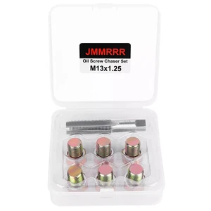 Kit de reparación de rosca de grifo de tapón de drenaje de aceite M13 x 1,25 mm tornillos de cárter de aceite también... - Imagen 1 de 4