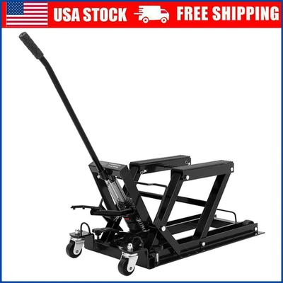 1500 LBS Capacity Hydraulic Motorcycle Lift Jack ATV Scissor Lift Jack Portable Foto 1 de 4