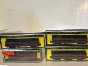 Bachmann PRR Train Lok 9710 Spur N Pennsylvania 3 Personenwagen - Bild 1 von 20