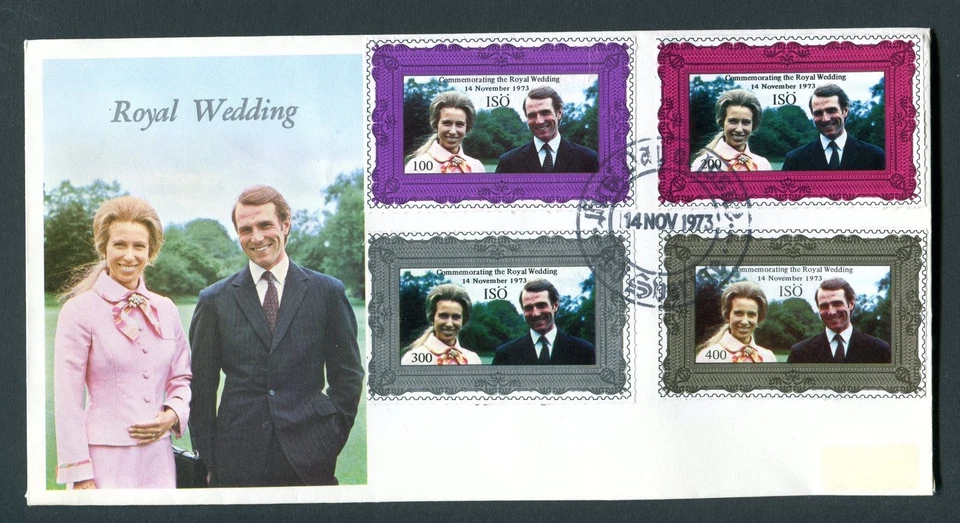 ISO Sweden Local Issue 1973 Royal Wedding Princess Anne & Mark FDC. Cinderella - Image 1 of 1
