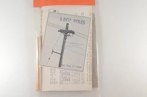 K&L House of Wood HO Standard Duty 36' Utility Pole Kit - 136 - Picture 1 of 4