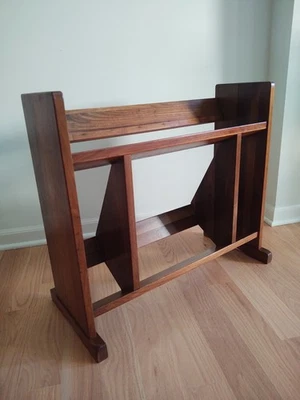 ✨Vintage Mid-century Danish Modern Wooden Floor Bookcase Shelf - Image 1 of 4