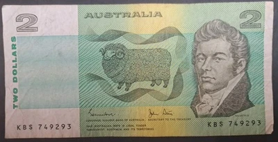 (1982) Australia 2 Dollars P43d KBS749293  sigs Johnston-Stone. - Image 1 of 2