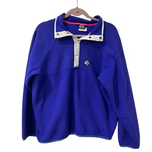 Woolrich Vintage Damen Gr. Medium Sigmet Gear Knopfleiste Fleece Sweatshirt Gorpcore 80 - Bild 1 von 7