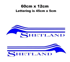 Shetland Boats Graphic For Watercraft & Cruisers - Picture 1 of 3