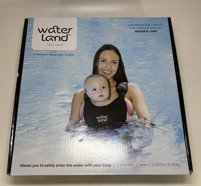 Детская переноска Water Land, инновационная, 4 месяца - 2 года до 33 фунтов, угольно-черная - Изображение 1 из 4