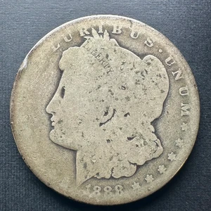1886-O Morgan Silber Dollar gut getragene Details - Bild 1 von 4