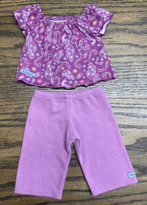 2015 American Girl кукла фиолетовый павлин пижамы Топ брюки комплект 18» PJs - Изображение 1 из 4