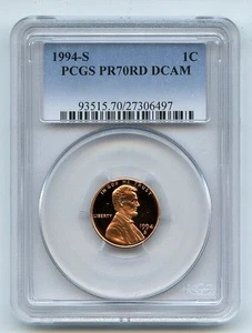 1994 S 1C Lincoln Cent Proof PCGS PR70DCAM - Picture 1 of 1