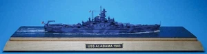 Schiffsmodell SPIDERNAVY "USS Alabama", (SN-NT T 1301RV), 1:1250, in Vitrine - Bild 1 von 5