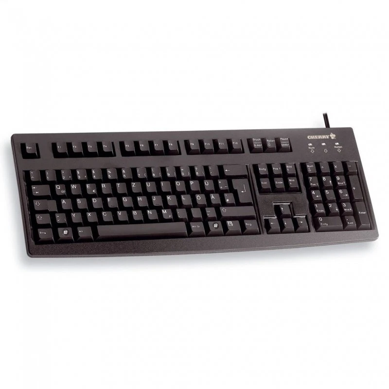Cherry RS 6000 M USB QWERTZ Tastatur German Keyboard Schwarz G83-6105LUNDE-2 - Bild 1 von 1