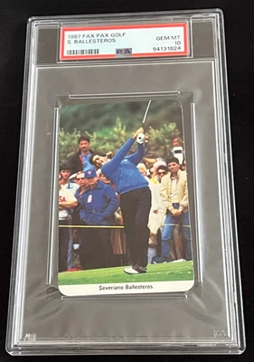 1987 FAX PAX  GOLF SEVE BALLESTEROS ROOKIE PSA 10 POP 7 EUROPEAN LEGEND - Image 1 of 4
