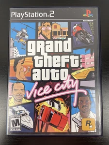 Grand Theft Auto: Vice City (PlayStation 2, 2002) Complete w/ Map - Picture 1 of 3