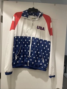 Tipsy Elves USA Full Zip Windbreaker Unisex Jacket Small - Picture 1 of 7
