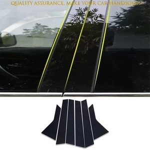 For Hyundai Santa Fe 2019-2023 Glossy Black PC Window Center BC Pillar Cover 6PC - Bild 1 von 10