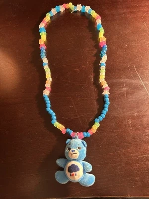 Care Bears Kandi Necklace / Beaded Pony Bead Necklace / Care Bear Necklace - Image 1 of 3