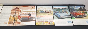 4 Vintage 1961 PONTIAC ADS Original Print Ad Literature - Picture 1 of 5