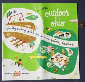 1950s Era SOHIO Oil Gas station Outdoor Ohio roadmap atlas booklet-GREAT Photos! - Picture 1 of 7