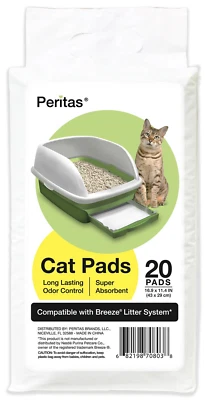 Peritas Cat Pads Generic Refill for Breeze Tidy Cat Litter System 16.9"x11.4"
