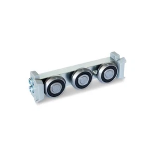 Schmal-Rollenläufer f. Festlager-Laufschiene GN2422, 18mm Höhe, Anordnung mittig - Foto 1 di 2