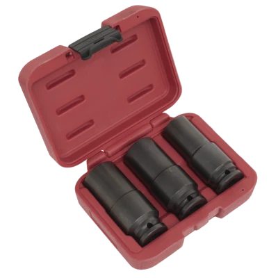 Sealey SX319 Weighted Impact Socket Set 1/2"Sq Drive 3pc 17mm, 19mm, 21mm - Image 1 of 4