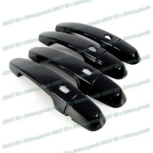 Glossy Black Covers Trim For 18-23 Chevrolet Traverse SUV Smart Side Door Handle