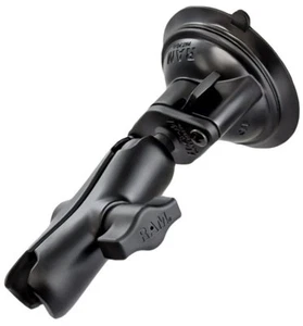 RAM Twist Lock Suction Cup with 3" Aluminum Double Socket Arm RAM-B-166-103U - Picture 1 of 1