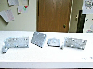 (4 STCK.) 2 ZOLL X 3 ZOLL X 1/4 ZOLL SCHWERLAST 90 GRAD AUSBESSERUNGSPLATTE HARDWARE 5 LÖCHER PLATTIERT - Bild 1 von 4
