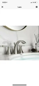 Vinnova 105123-BAF-SN  8" Two Handle Widespread Bathroom Faucet  - Picture 1 of 5