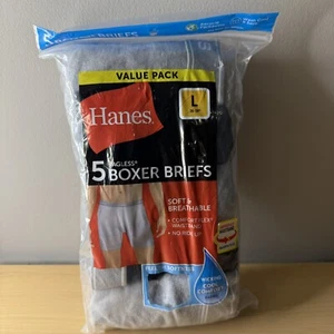 Hanes Boxer Briefs Large 5 pack - Picture 1 of 4