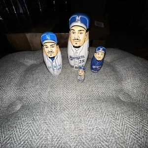 Milwaukee Brewers Wooden Nesting Dolls - Fielder - Picture 1 of 3