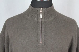 TOMMY BAHAMA Mens 1/2 Zip Pullover Sweater sz XLarge Brown - Picture 1 of 7