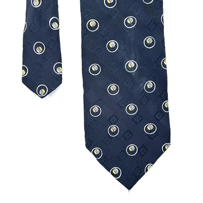 Corbata para hombre Emporio Armani diseño azul 3,75”x 56,5” toda seda hecha en Italia Foto 1 de 4