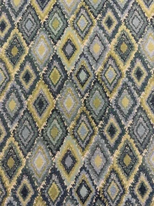 Tapiz Rubén Diamante Tela Algodón Cortina Ciego Tapizado Azul - Imagen 1 de 7