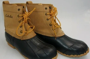 Women's Cabela's SZ 9D Lace Up Oil Tanned Leather Rubber Boots Thinsulate 400-G - Picture 1 of 6