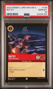 2024 Disney Lorcana EN 3 #116 NUTSY Trading Card Game PSA 10 GEM MINT - Picture 1 of 1