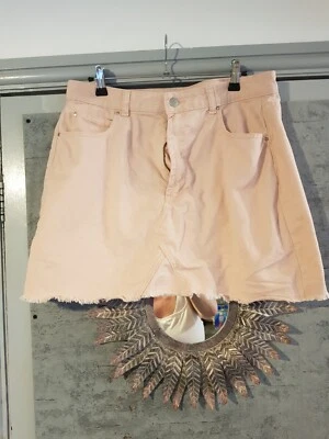 Boohoo pink denim skirt 16 - Image 1 of 4