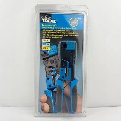 Ideal 30-496 Telemaster RJ-45/RJ-11 Modular Plug Termination Crimp Tool - Image 1 of 4