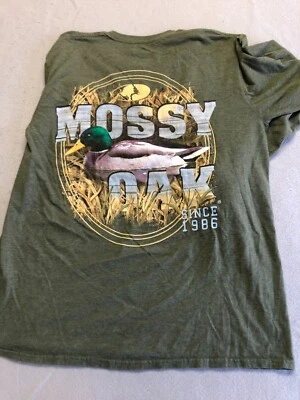 Мужская футболка Mossy Oak большая зеленая охотничья футболка с длинным рукавом - Изображение 1 из 4