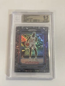 Prizm Monopoly Jalen Duren Black Icons Rookie RC 2022-23 - BGS 9,5 True Gem - Imagen 1 de 2